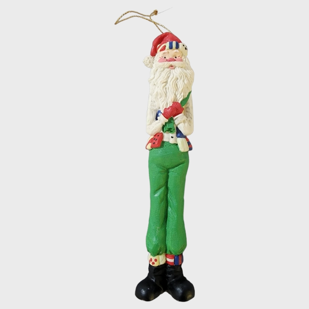 Skinny Santa Clause Christmas Tree Ornament